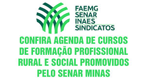 Agenda de cursos do Senar Minas – Regional de Viçosa: 03 a 07 de novembro