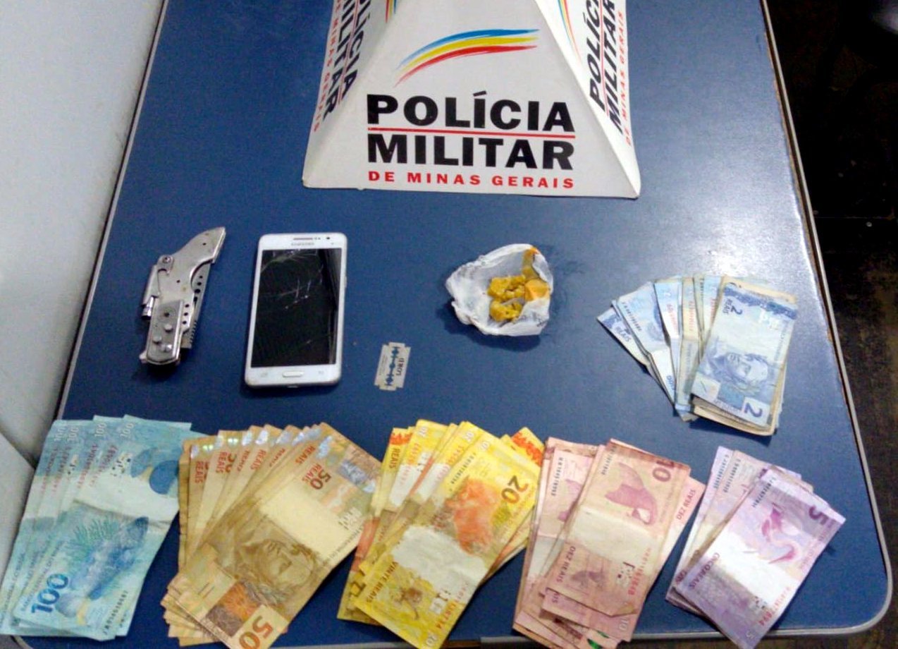 Polícia prende traficante e apreende drogas e dinheiro em Manhuaçu