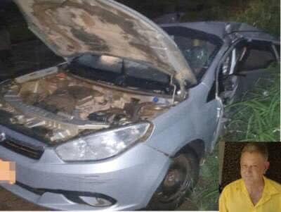 Colisão entre dois veículos mata taxista na MG 482