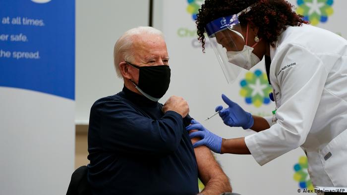 Joe Biden já foi vacinado para a Covid-19