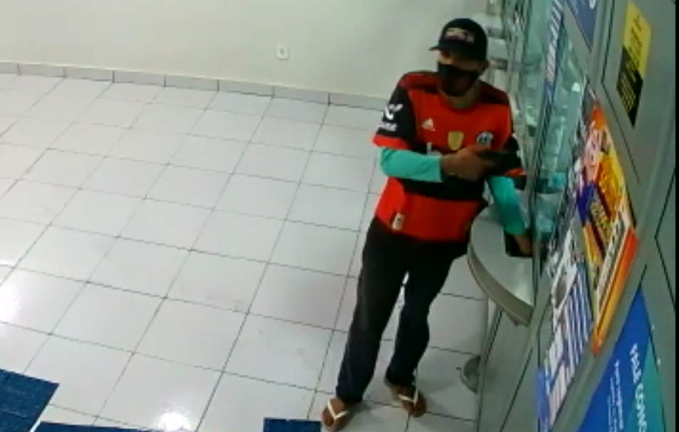 Bandido rouba em lotérica em Manhuaçu
