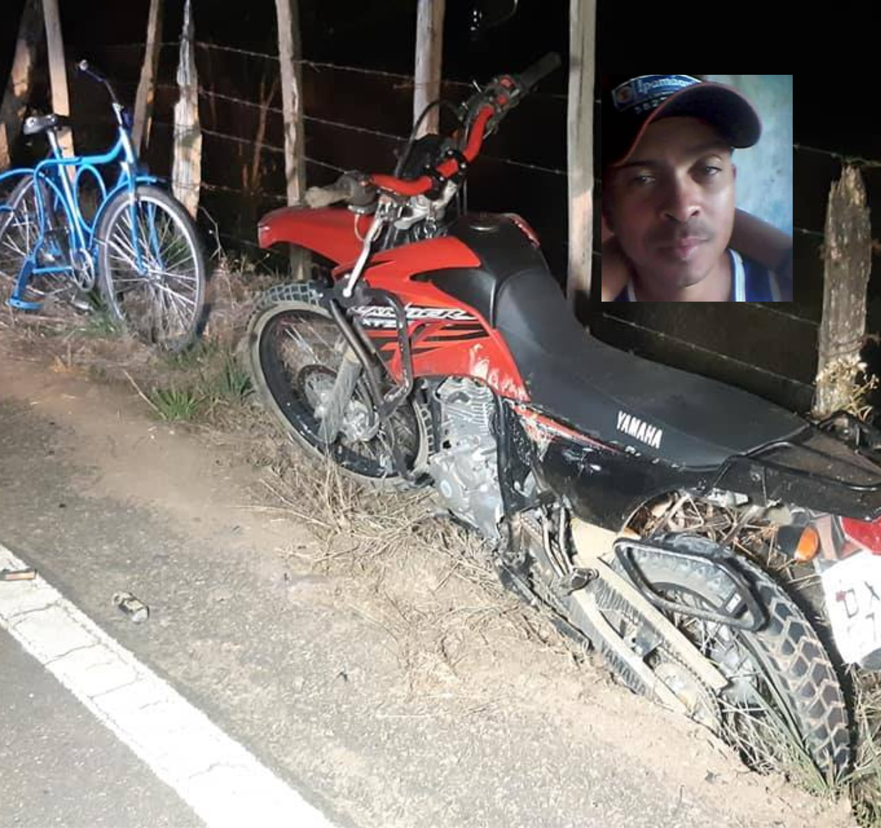 Colisão entre moto e bicicleta mata ciclista na MG-425