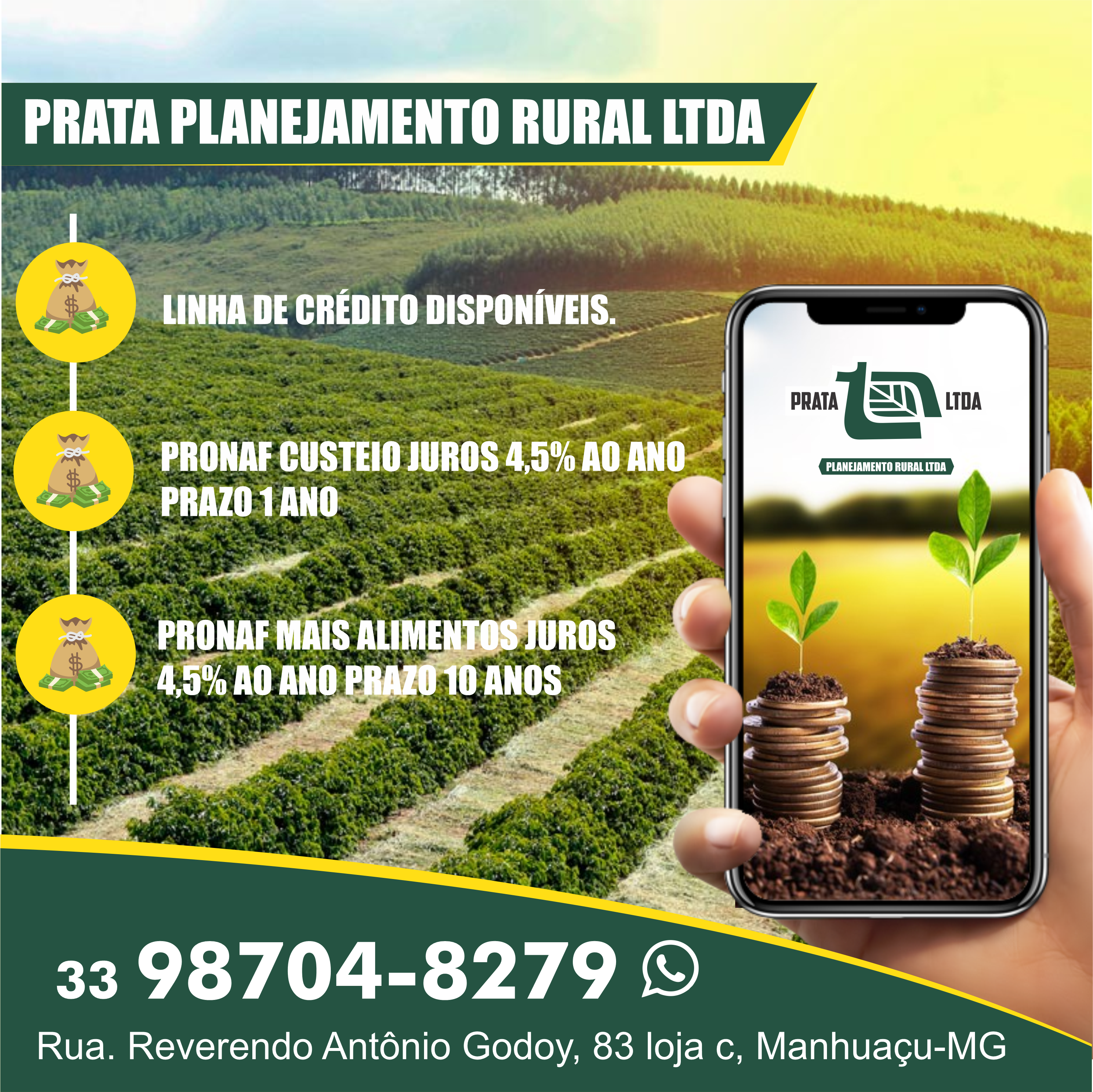 Prata Ltda Planejamento Rural e Assistência Técnica Agropecuária em Manhuaçu