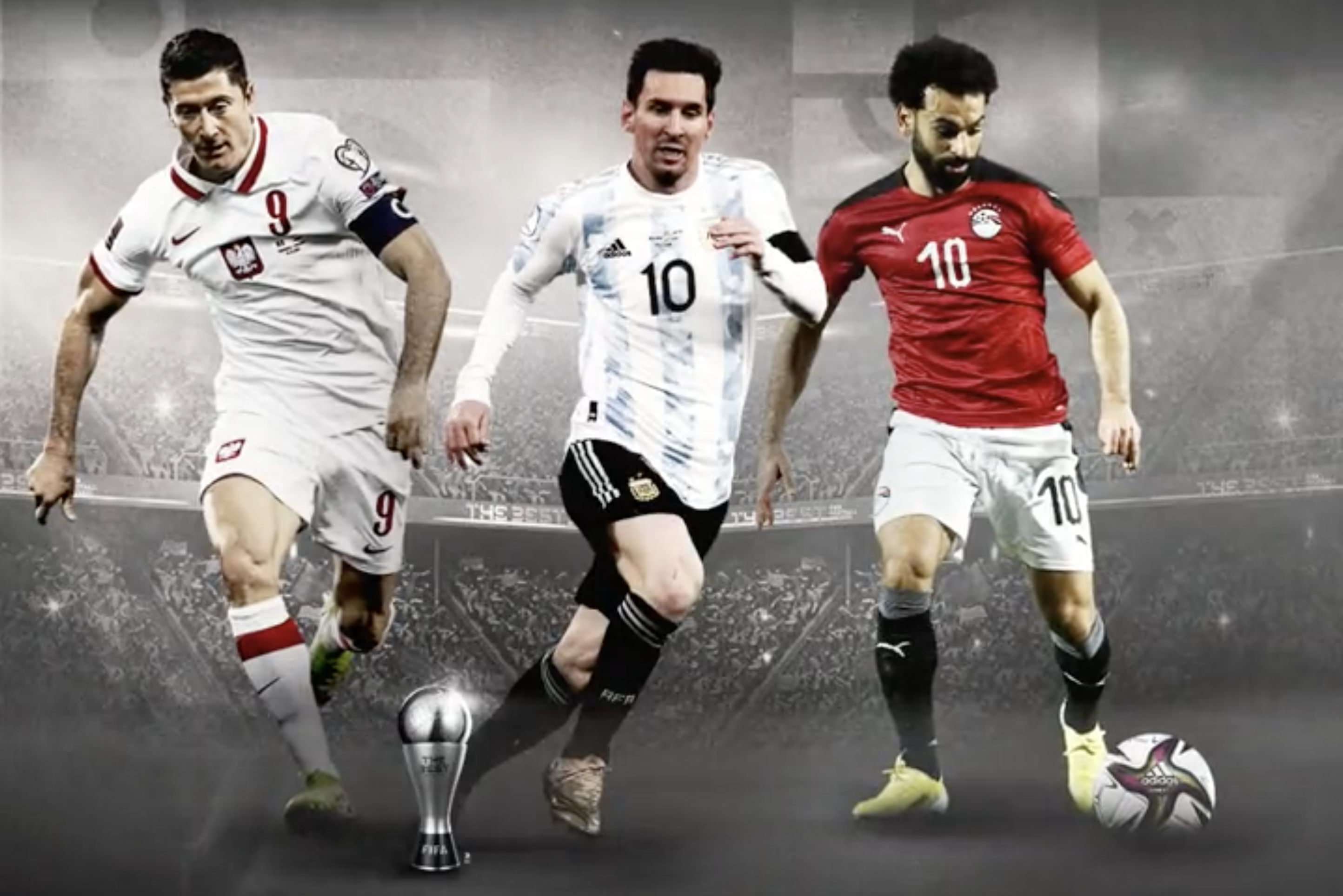 Sem brasileiros, Fifa coroa Messi, Lewandowski ou Salah como melhor do mundo