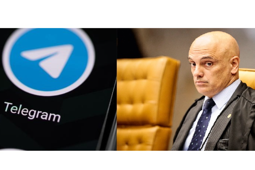 Moraes determina bloqueio de contas no Telegram e ameaça suspensão da plataforma
