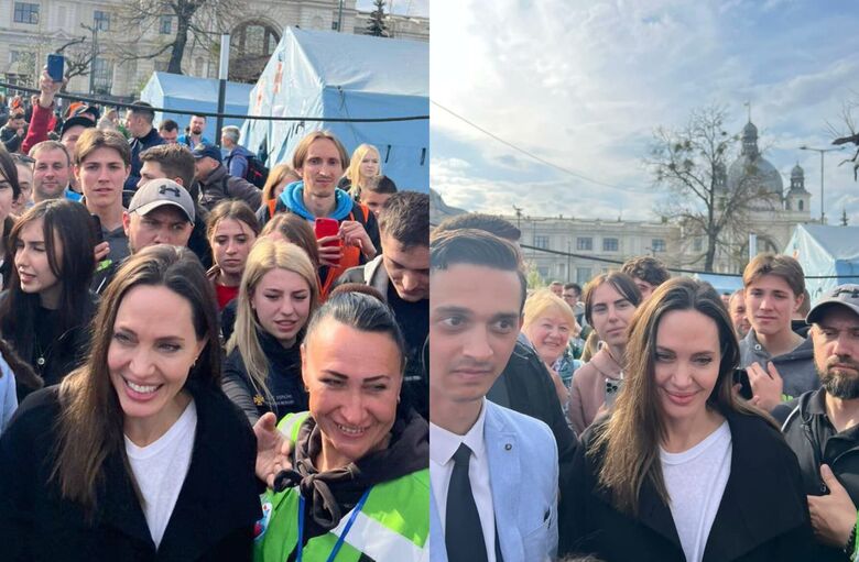 Angelina Jolie está na Ucrânia como enviada especial da ONU