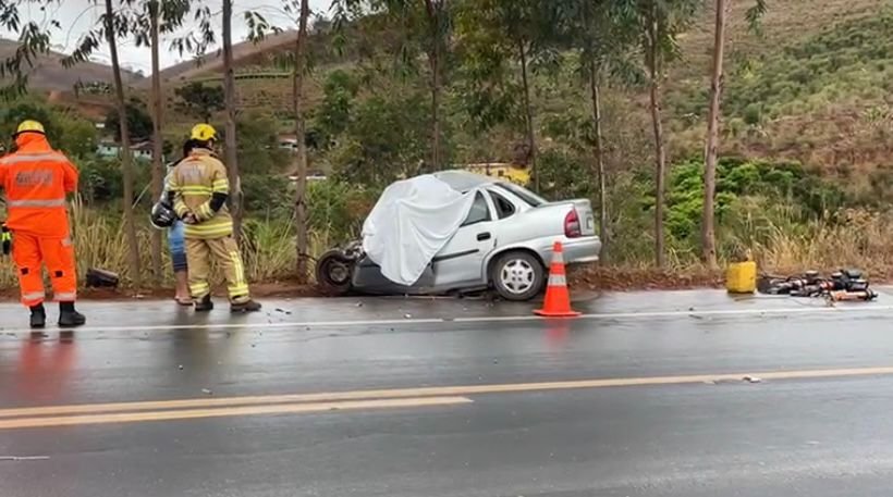 Homem morre em acidente na BR-116, em Santa Bárbara do Leste
