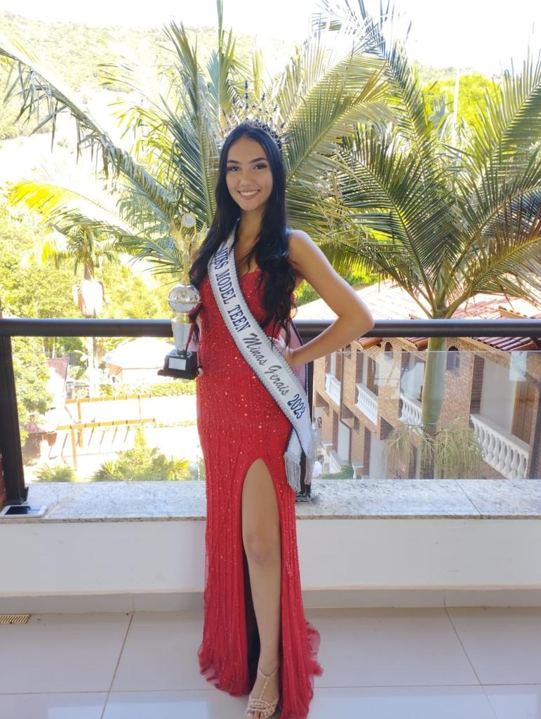 Brena Miranda, mineira de Durandé fica em segundo lugar no Miss Top Model Tenn Brasil 2023
